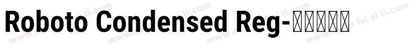 Roboto Condensed Reg字体转换